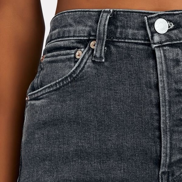 REDONE | 90S HIGH RISE ANKLE CROP in Black 30 - Picture 9 of 9